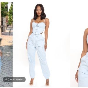 Light blue jogger set